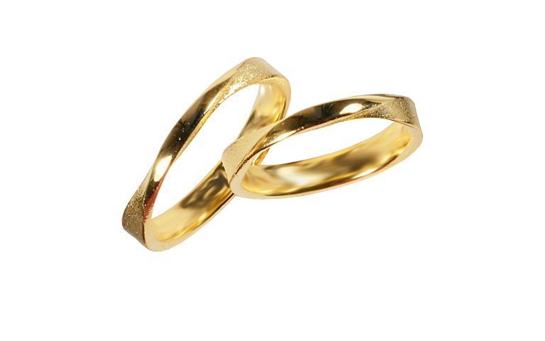 05419+05420-wedding rings, gold 750